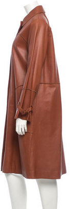 Bottega Veneta Leather Coat