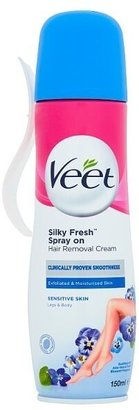 Veet Spray On Hair Removal Cream Sensitive 150ml