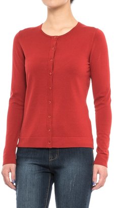 August Silk Cardigan Sweater - Silk Blend (For Women)