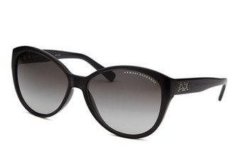 Armani Exchange Women's Butterfly Black Sunglasses