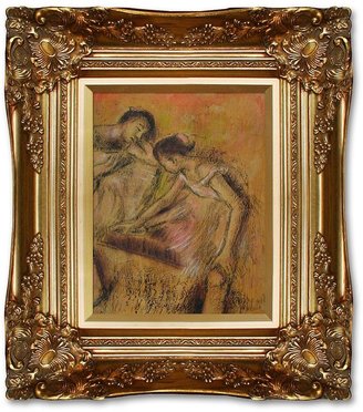Overstockart 10'' x 8'' ''Dancers in Repose'' Large Framed Canvas Wall Art by Edgar Degas