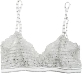 Only Hearts Club 442 ONLY HEARTS Venice Lace and Striped Bra