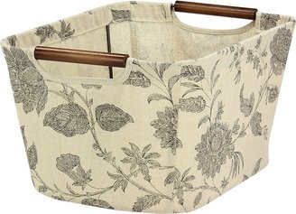 Household Essentials Floral Tapered Storage Bin - Small