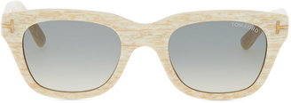 Tom Ford Snowdon Hollywood Sunglasses, White