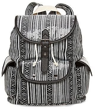 JCPenney Olsenboye® Sequin-Covered Striped Backpack