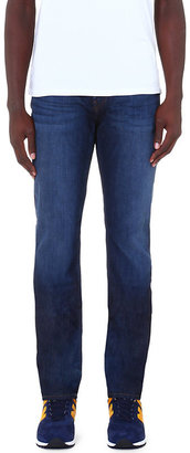 J Brand Straight Mid-Rise Stretch-Denim Jeans