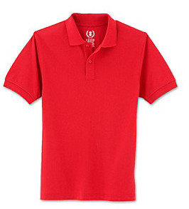 Izod Boys' 4-20 Red Short Sleeve Polo