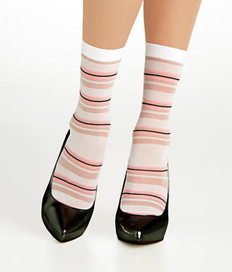 DKNY Sheer Stripe Crew Socks