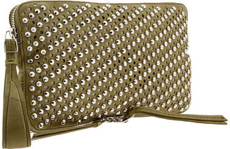 Olivia Harris Conical Studded Clutch