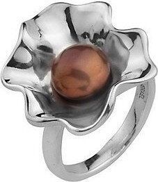 Hagit Gorali Cultured Freshwater Pearl Ruffle Ring, Sterling
