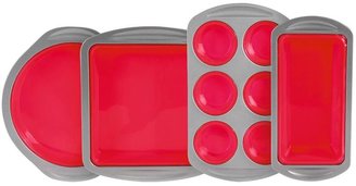 Morphy Richards 4-Piece Bakeware Set - Red