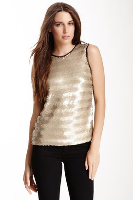 Paperwhite Collections Zigzag Sequin Tank