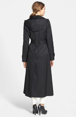 DKNY Long Hooded Trench Coat (Regular & Petite)