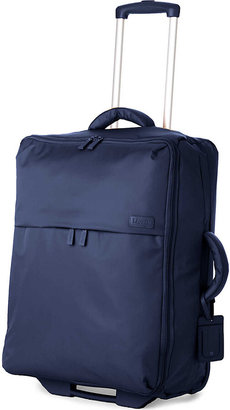 Lipault Blue Foldable Two-Wheel Suitcase, Size: 65cm