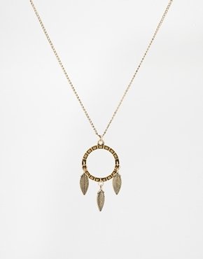 ASOS Neck Chain With Dream Catcher - Gold