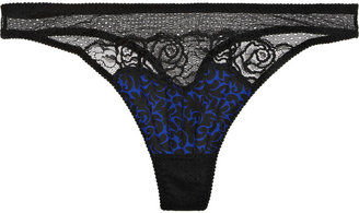 Stella McCartney Ellie Leaping low-rise printed stretch-silk thong