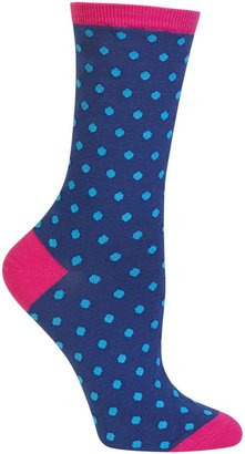 Hot Sox 1 Pair Tiny Polka Dot Crew Socks