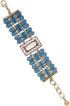 Lulu Frost Wavelength gold-tone crystal bracelet