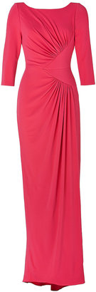 Elie Saab Draped Gown in Berry