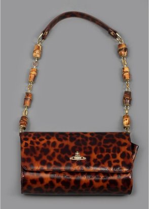 Vivienne Westwood Small Leopard Anamalier Bag Brown