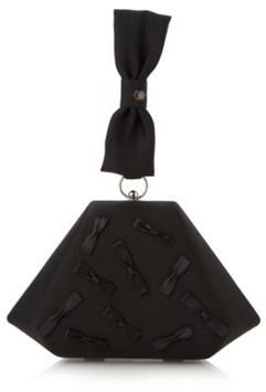 Stephen Jones Top Hat by Designer black bow triangle evening bag