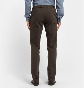 Boglioli Regular-Fit Garment-Dyed Cotton-Blend Trousers