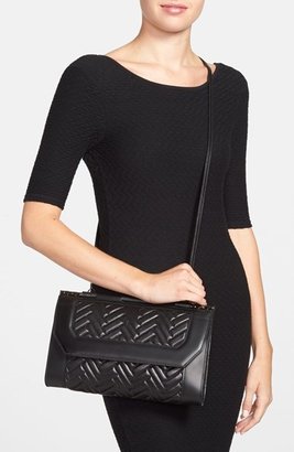 Mackage 'Lela' Quilted Lambskin Leather Flap Clutch