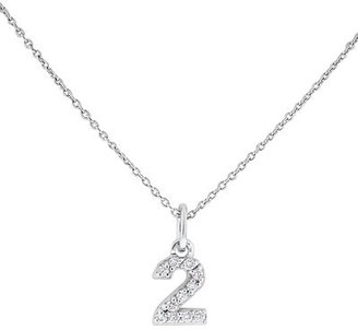 KC Designs Diamond Number Necklace, "2"