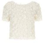 Dorothy Perkins Womens All About Rose Ivory 3D Effect Rose Crop Top- White