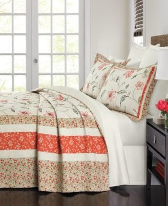 Martha Stewart Collection Strawberry Meadow Queen Bedspread