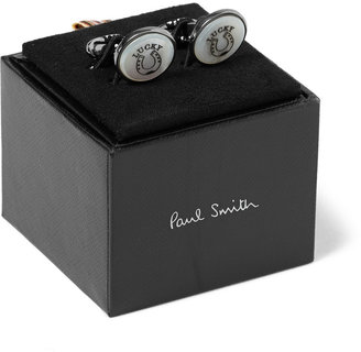 Paul Smith Tattoo Engraved Mother-of-Pearl Cufflinks