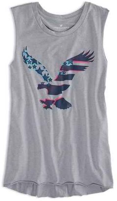 American Eagle Factory Graphic Muscle Tank
