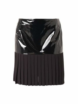 Dion Lee Pleated crepe mini skirt