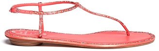 Cupido crystal T-strap flat sandals