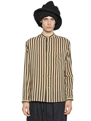 Yohji Yamamoto Striped Soft Tencel Shirt