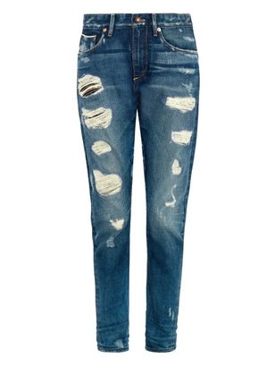 TORTOISE JEANS Testudo distressed skinny-leg jeans