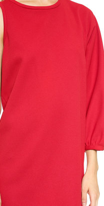 Cynthia Rowley Pique One Shoulder Tunic Dress