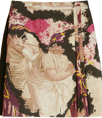 Miu Miu Antique Mosaic Wrap Skirt