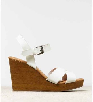 American Eagle Strappy Wooden Wedge