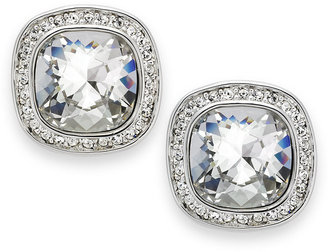 Swarovski Earrings, Rhodium-Plated Crystal Stud Earrings