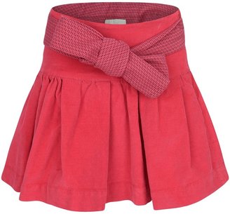 Fendi Girls Deep Pink Corduroy Skirt