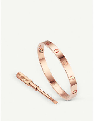 Cartier LOVE 18ct pink-gold bracelet