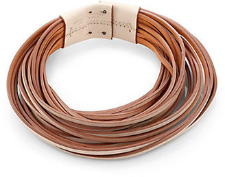 Brunello Cucinelli Leather Collar Necklace