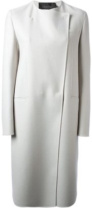 Calvin Klein Collection straight cut coat