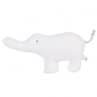 Makie Rattle - White Elephant Ivory
