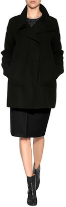 Jil Sander Wool Coat in Black