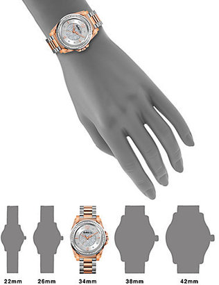 Breil Milano 10020801 Manta Two-Tone Stainless Steel & Crystal Bracelet Watch