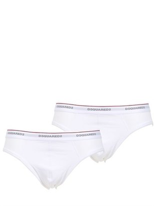DSquared 1090 Dsquared2 Underwear - Pack Of 2 Branded Cotton Briefs