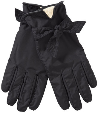 totes Bow Trim Water Resistant Gloves