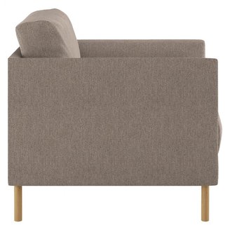 HYDE fabric armchair, wooden legs
